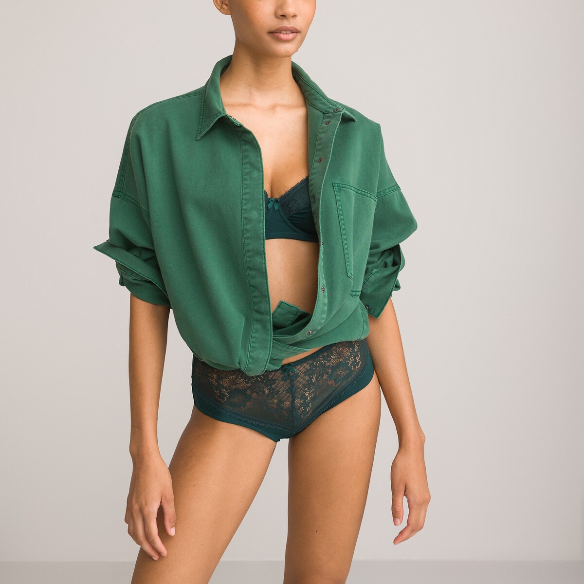 Photograph of La Redoute Collections Ebony Full Cup Bra in Lace