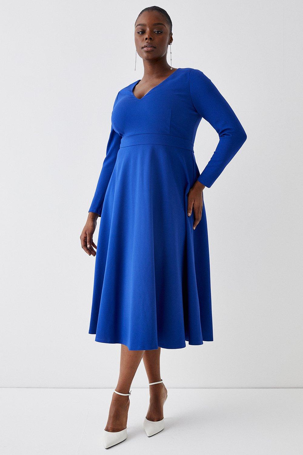 Full skirt evening midi dresses hotsell