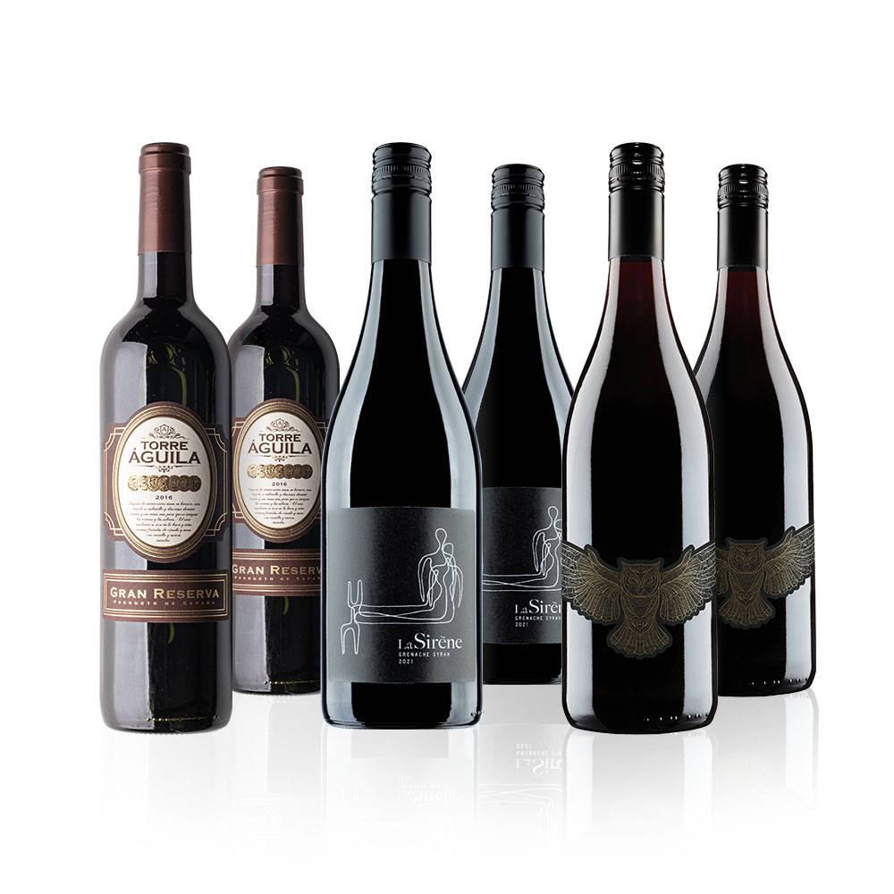 Virgin Wines The Ultimate Red Wine Case 6 Bottles (75cl) in White