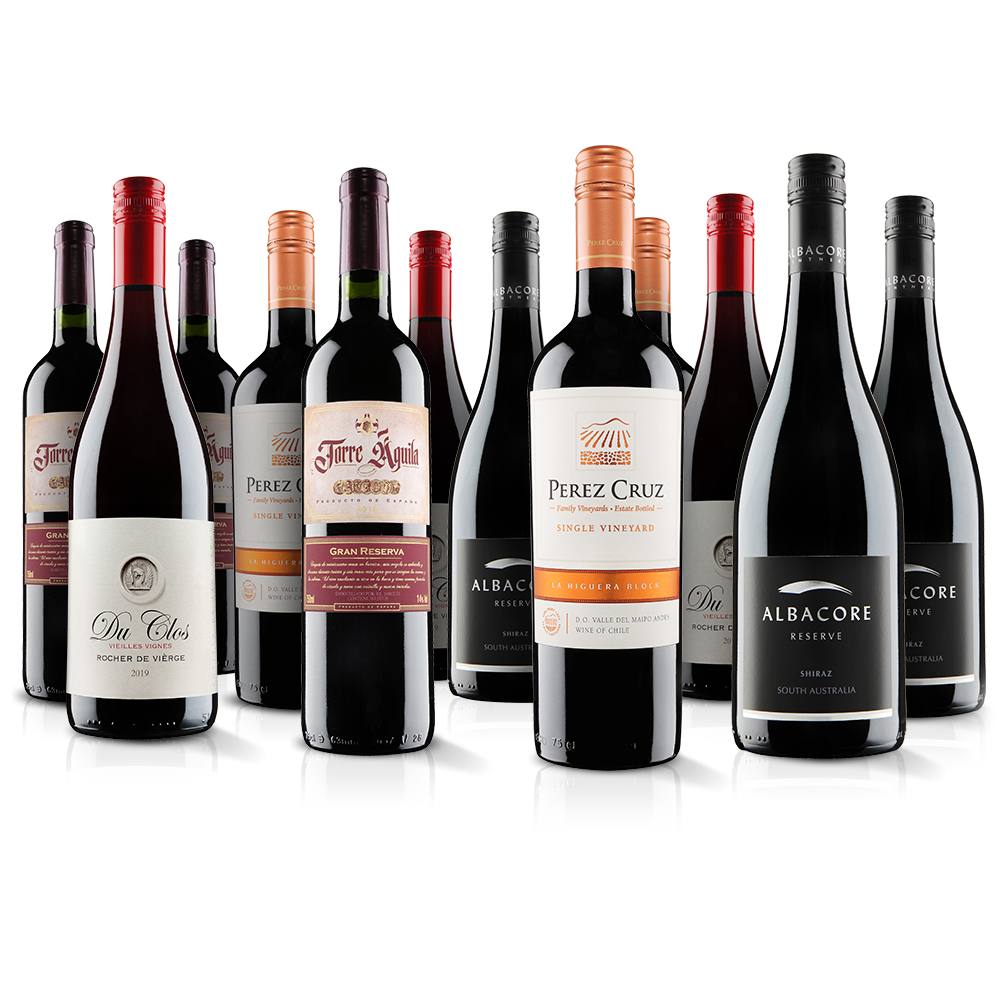Virgin Wines Premium Red Wine Selection 12 Bottles (75cl) in White