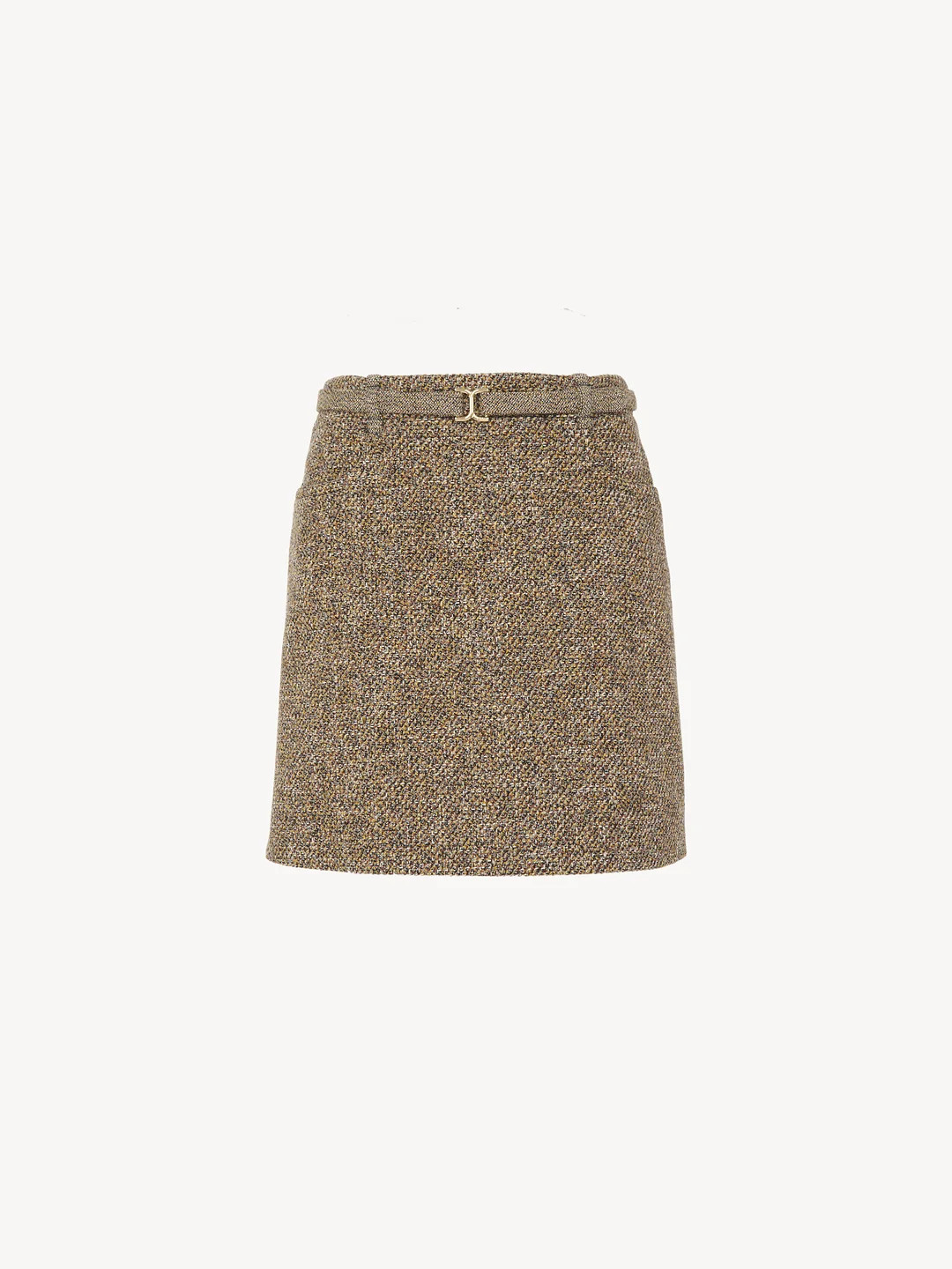 Photograph of Chloé A-Line Mini Skirt Multi-colour Yellow