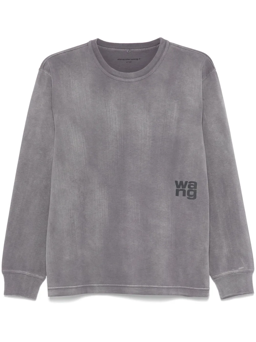 Photograph of Alexander Wang Long Sleeve Essential T-Shirt Washed Asphalt
