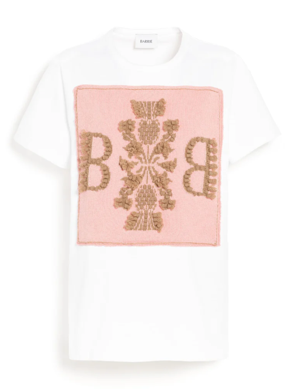 Photograph of Barrie Logo Patch T-Shirt White/Pink