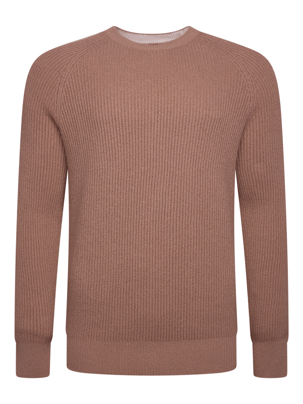 Photograph of Brunello Cucinelli Crew Neck Rib Sweater Beige