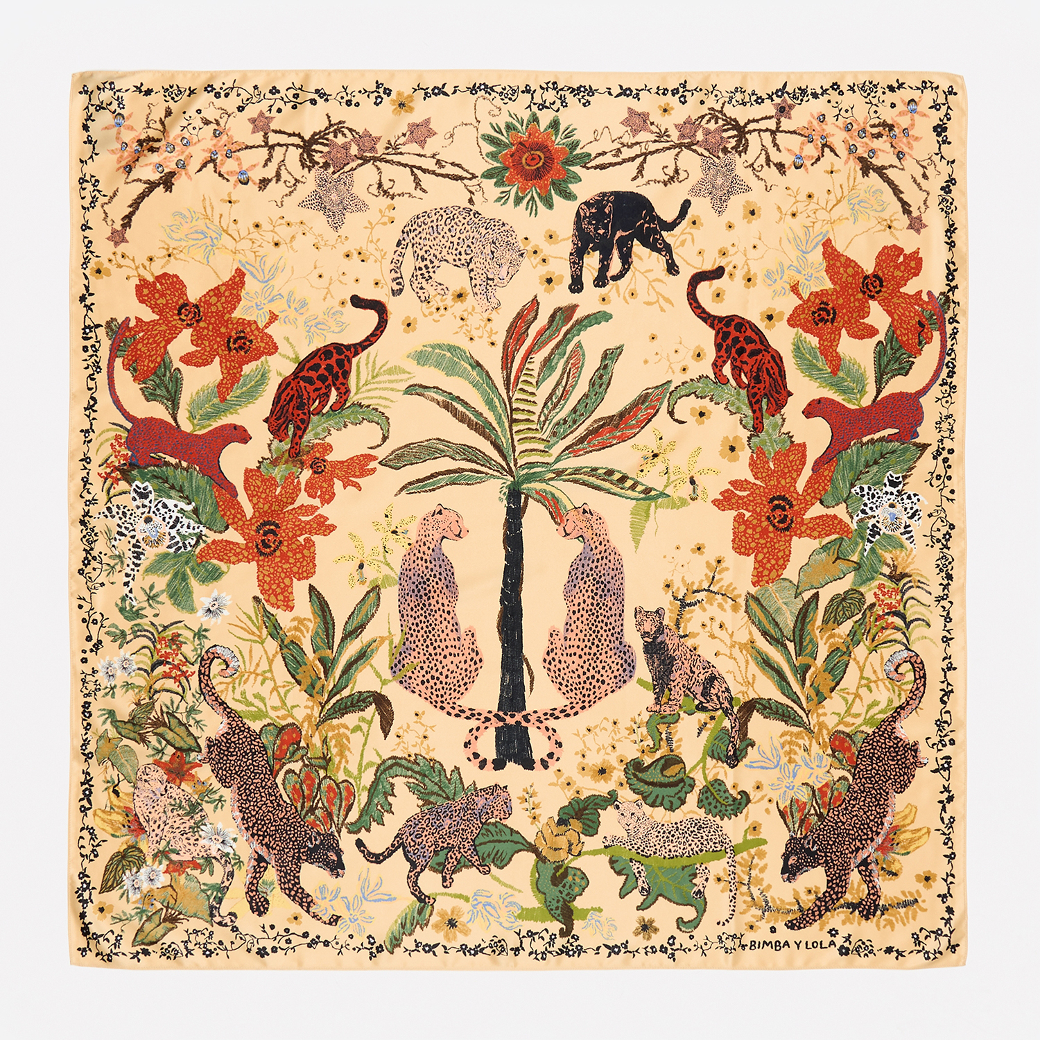 BIMBA Y LOLA Vanilla jungle scarf