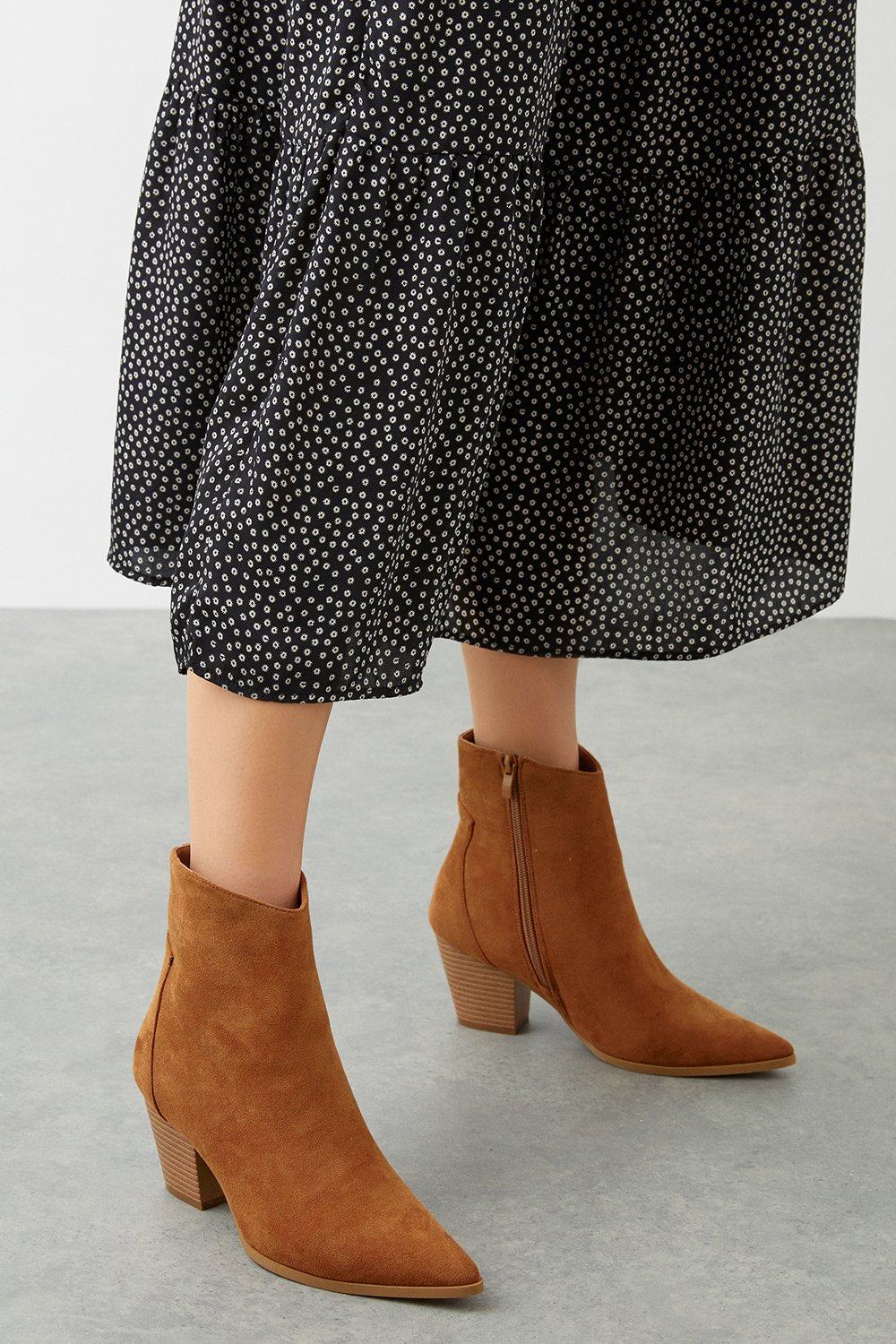 Dorothy perkins tan boots sale